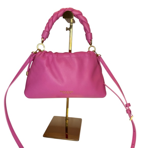 EUC! Kate Spade Meringue Nappa Leather Pull String small crossbody bag. - Picture 4 of 11